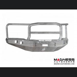 GMC Sierra 1500 Stealth Front Winch Bumper Lonestar Guard - Smittybilt XRC - Raw Steel WARN M12000 - (2014-2015)